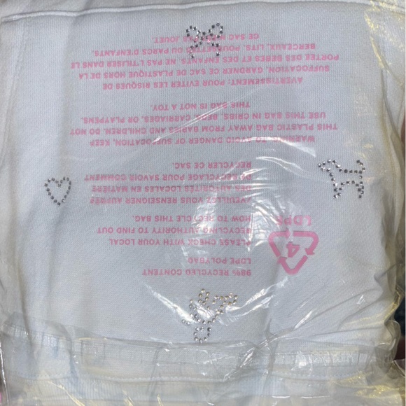 Blue Womens MEDIUM PINK LoveShackFancy oversized hoodie sweatshirt glacier mist - Picture 6 of 11